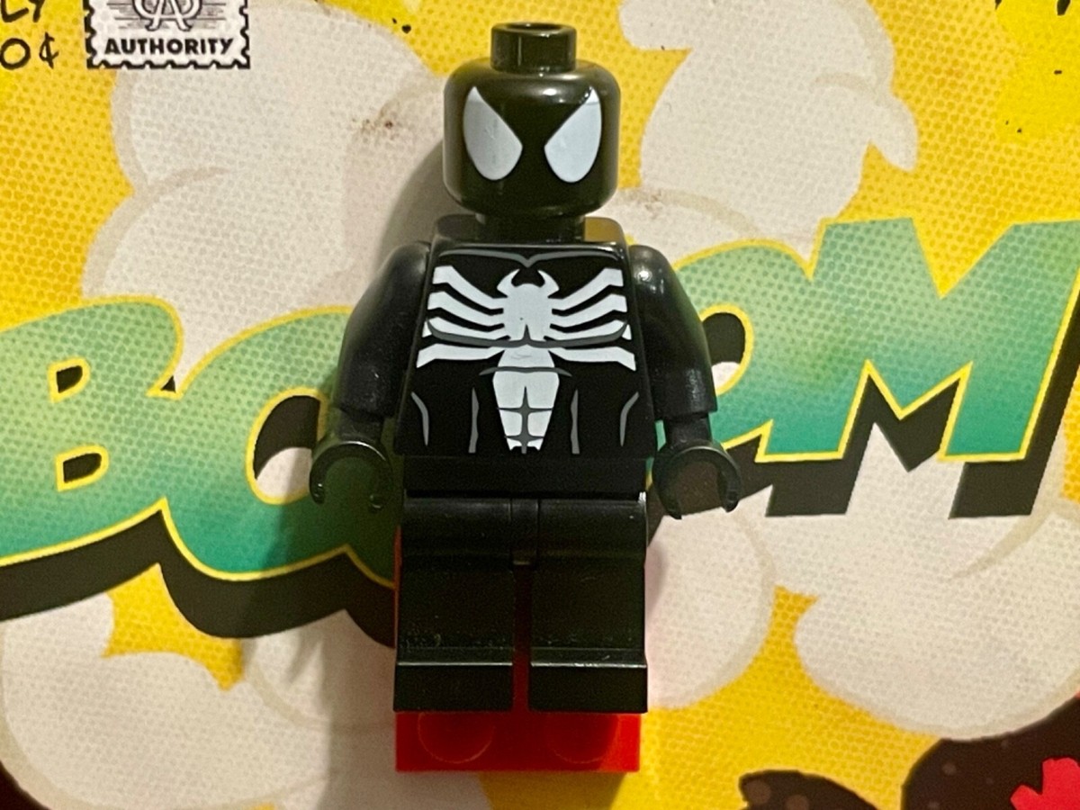LEGO MARVEL BLACK SUIT SYMBIOTE SPIDERMAN MINI FIGURE 2012 SDCC VERY RARE!