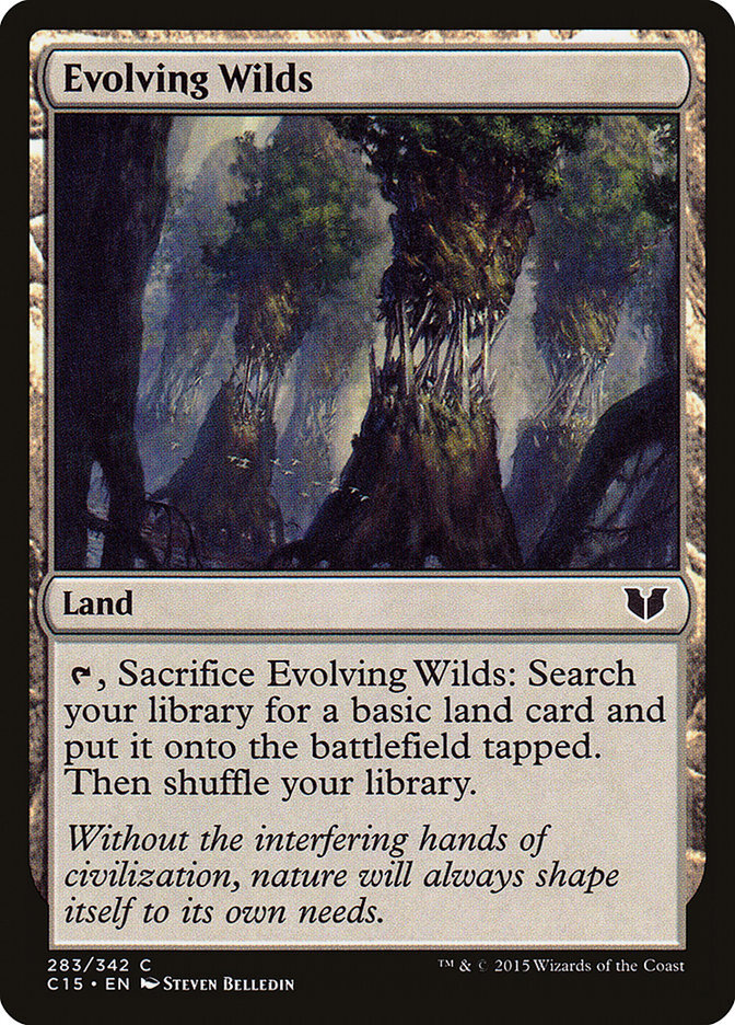 MTG Magic the Gathering Evolving Wilds (283/392) Commander 2015 LP