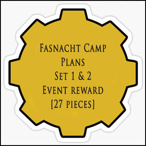 Fasnacht Camp Pläne Set 1 & 2 Event Belohnung (digitaler Spielgegenstand) [27 Stck.] - Bild 1 von 1
