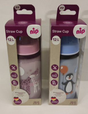 NIP  Trinkflasche Straw Cup Strohhalmbecher 12m+  330 ml  NEU OVP