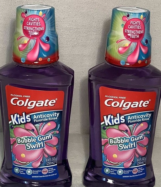 2 PK Colgate Kids Bubble Gum Swirl Mouthwash 8.4 Oz for sale online eBay