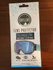 RIPCLEAR Lens Protector 1 Pack; Small; Scratch Proof Your Ski/Goggle/Lenses-New!