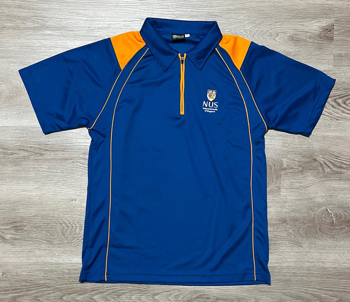 National University of Singapore NUS 1/4 zip polo shirt