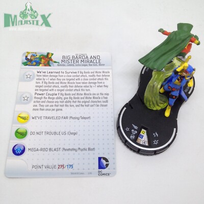Heroclix Superman and Legion set Big Barda and Mister Miracle #053 Super Rare !