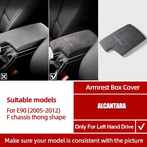 M Style Alcantara Armrest Center Console Cover For BMW 3 Series E90
