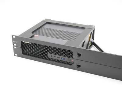 Rackmontage für 1 miniSforum MS-S1 MAX 19 Zoll 2HE - 2x Keystones inkl....