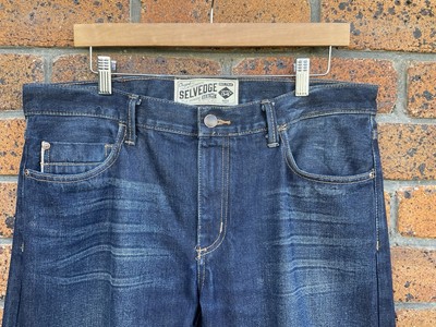 Selvedge By MAXX Mens Slim Jeans # Sz: 34 /87 cm