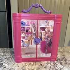1997 Barbie Fashion Avenue Storage Wardrobe Closet Display Case Missing Drawers