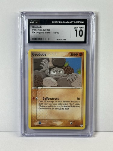 Geodude graded CGC 10 for sale on eBay