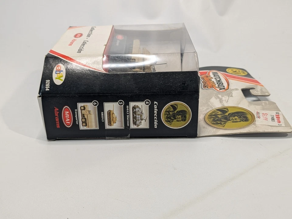 Matchbox Collectibles 50th Tan 2001 Military M1A1 Abrams Tank 92654 - Unopened - Image 4 of 4