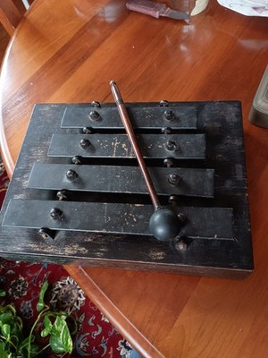 貴重！OAXACA bell eams ヴィンテージ ミッドセンチュリー Vintage J.C. Deagan Railroad / Ship Dinner Chime 4 Bell Xylophone