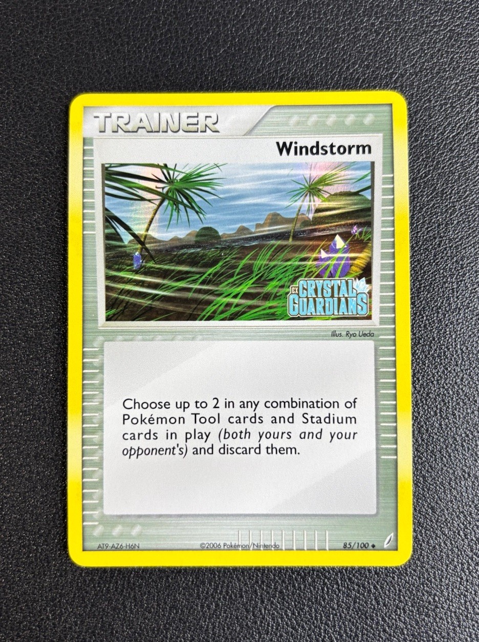 Pokémon Windstorm Trainer Card 85/100 EX Crystal Guardians 2006, NM