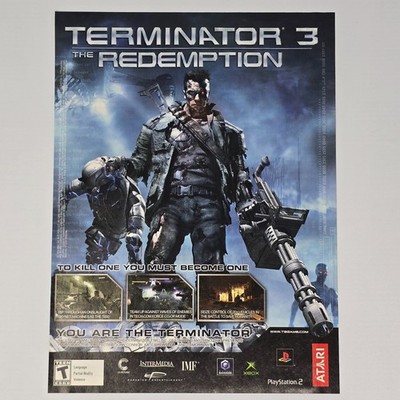 Terminator 3 The Redemption Xbox PlayStation 2 PS2 GameCube Kill Print Ad/Poster
