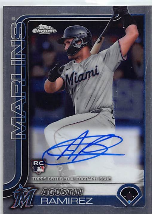 2025 Topps Chrome Update #RA-AR Agustin Ramirez Chrome Update Autographs
