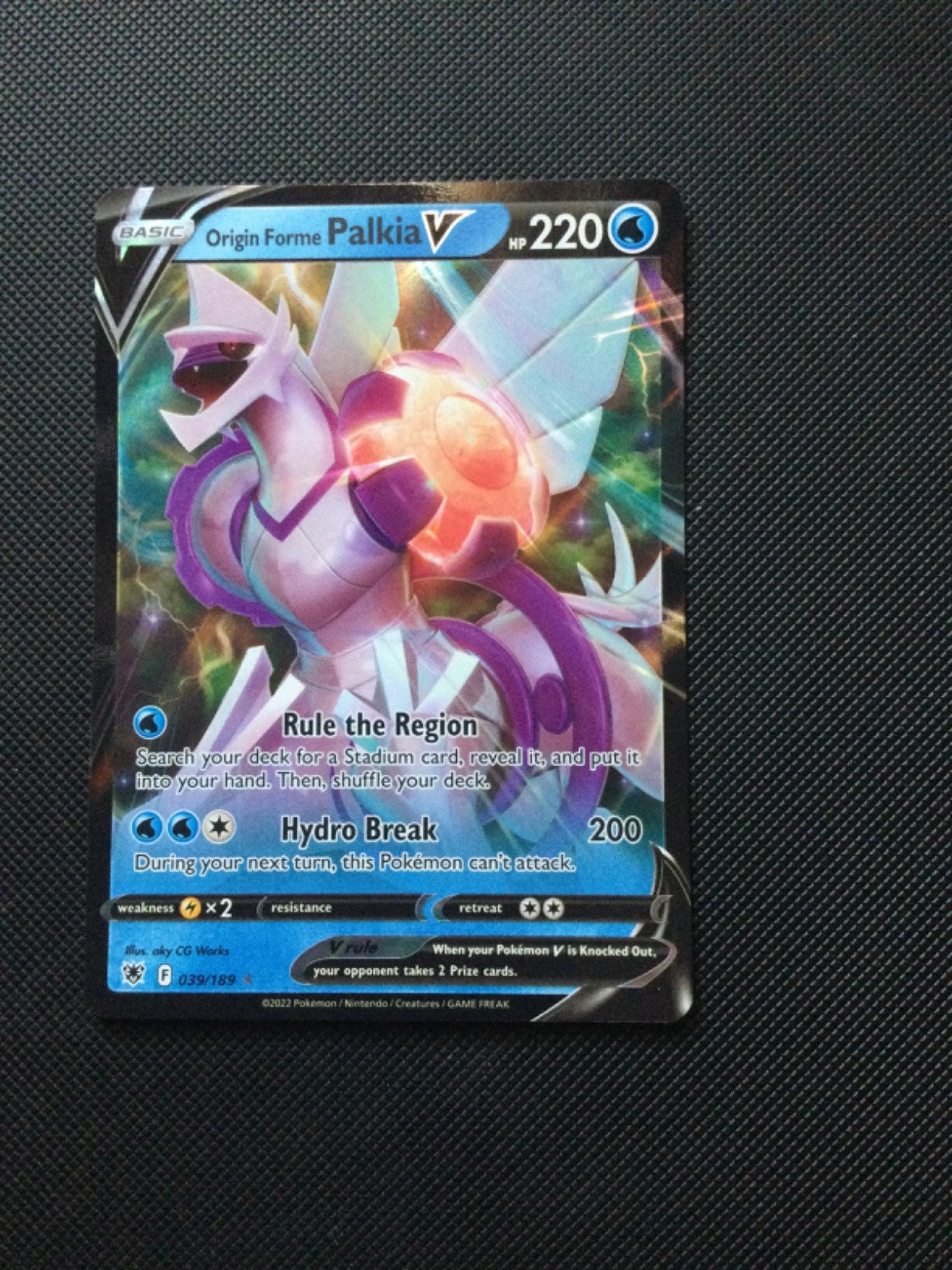 Origin Forme Palkia V 39/189 Ultra Rare Astral Radiance Pokemon TCG NM