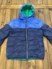 Polo Ralph Lauren Jacket Boys XL 18-20 Blue Green Reversible Puffer Coat Y2K