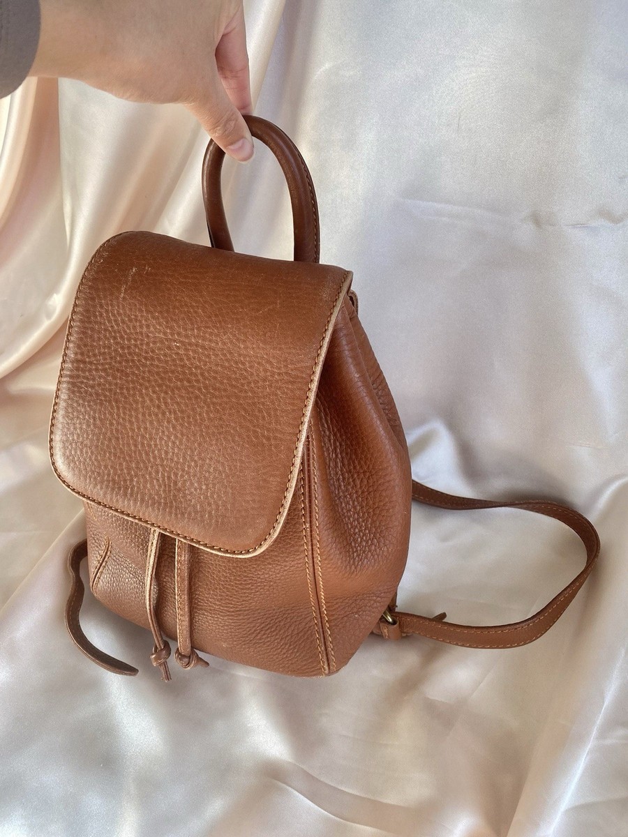 バッグ Vintage Coach Classic Backpack Tan USA Refurbished Vintage Coach British Tan Leather Backpack