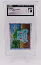 CGC Gem MINT 10 Bulbasaur Pokémon Merlin (2000) Series 2 - 56 Cracked Ice