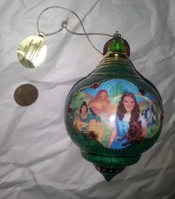 Bradford Exchange Wizard of Oz Christmas Ornament Dorothy Tinman Lion Scarecrow!