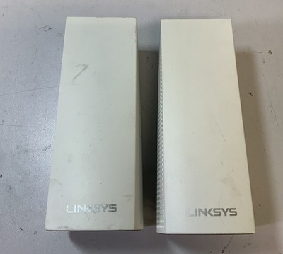 (Lot of 2) Cisco Linksys WHW03 Dual-Band Wireless Velop Mesh Router, White ''I1A''