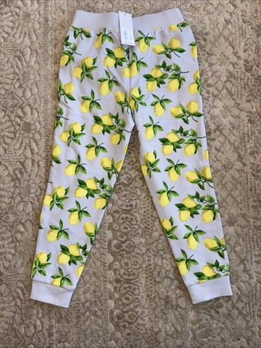 Janie And Jack Lemons French Terry Sweatpants Girls 6 New With Tags $44 - Picture 10 of 10