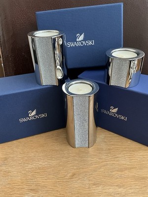 Swarovski Ambiray Teelichthalter. Klein, Mittel & Groß. Originalkartons.