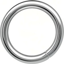 250PCS 10mm 1.5mm Thick Heavy Duty 14 Gauge Stainless Steel Jump Rings, Unwelded
