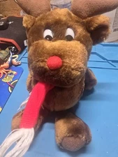 Dan Brechner Plush Figure Vintage Stuffed Reindeer Plush