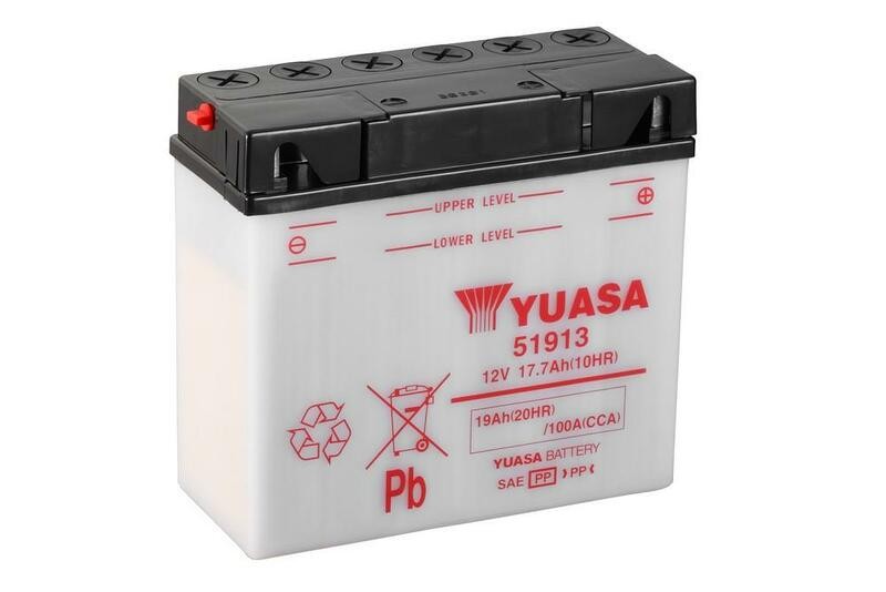 Batterie YUASA conventionnelle 51913 résout les pannes de démarrage à froid sans acide