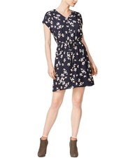 maison Jules Womens Drawstring A-line Dress