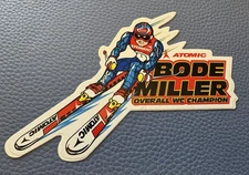 Bode Miller Atomic Rare Glossy Vinyl Sticker Skier Olympics Colorful Ski ⛷️