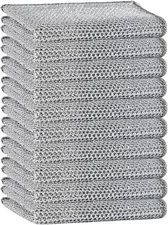 Reuseable Cleaning Cloth Soft Wire Dishwashing Rags Double layer multi purpose