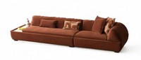 3-Sitzer Sofa Braun Stil Modern GeräUmig Komfortabel Bequem