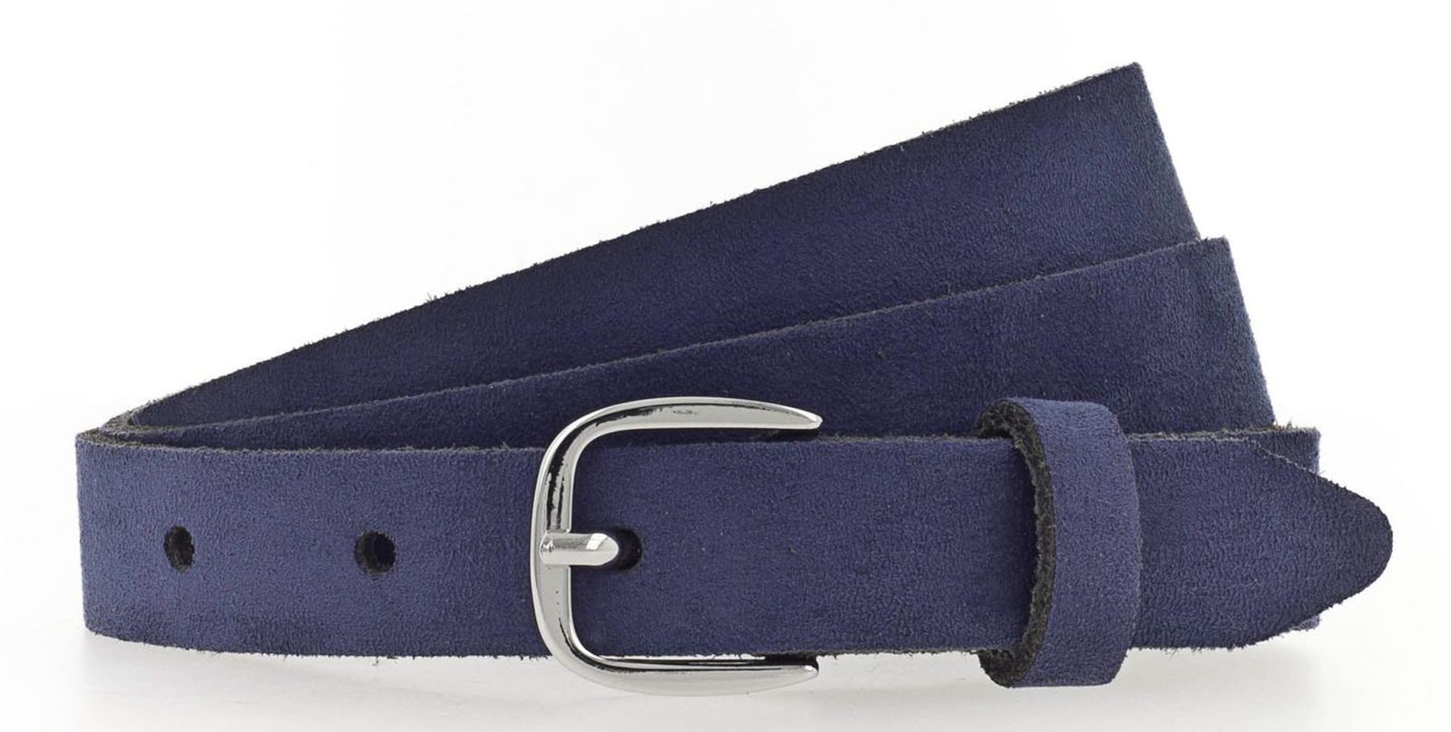 Tamaris Slim Velours Belt W120 Velvet Blue