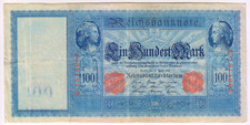 1910 Germany 100 Mark 1814668 Reichsbanknote Paper Money Banknotes