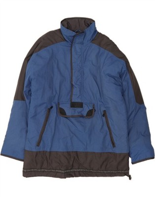 CRANE Herren Graphic Anorak Jacke UK 42 XL Blau Colourblock Polyamid DM75