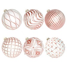 6 Pcs 6" Large Christmas Balls Ornaments, Outdoor Xmas Tree Hanging Decoratio...