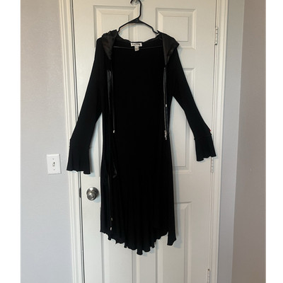 knee length dresses for ladies Joseph Ribkoff Black Long Sleeve Wrap Dress Style 233164 – DECABANA main image 1