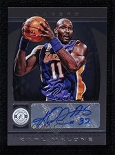 2013-14 Totally Certified Signatures Silver Karl Malone #40 Auto HOF 0c3