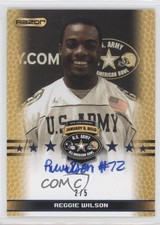 2010 Razor US Army All-American Bowl Blue 2/5 Reggie Wilson #TA-RW1 Auto 0f6