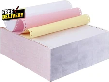 9-1/2 X 11 Inches Carbonless Continuous Forms Computer Paper Printable NCR......