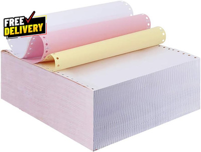 9-1/2 X 11 Inches Carbonless Continuous Forms Computer Paper Printable NCR......