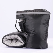 Motorcycle Handlebar Gloves, Windproof Thermal Covers with Reflective Strip