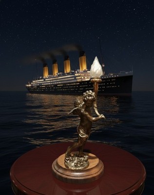 Titanic Grand Staircase Cherub - 7'' Resin Hand-Cast ( made to order)