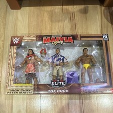 Mattel WWE Elite Collection Maivia Legacy Playset Peter Maivia Rocky Johnson MIB