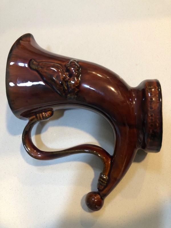 CORNUCOPIA FAMOUS GROUSE WHISKEY JAR PITCHER RELIEF RARE ALCHOL ADVERTISING HOT
