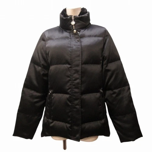 Coach Stand Collo Piumino Giacca Cappotto Pelliccia Logo Bottone Nero Taglia S IBO67 0309