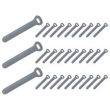 30 Pcs Leather Zipper Puller, 2.6" Zipper Sliders, Gray