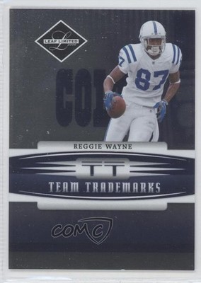 2006 Leaf Limited Team Trademarks 37/100 Reggie Wayne #TT-22 0a1