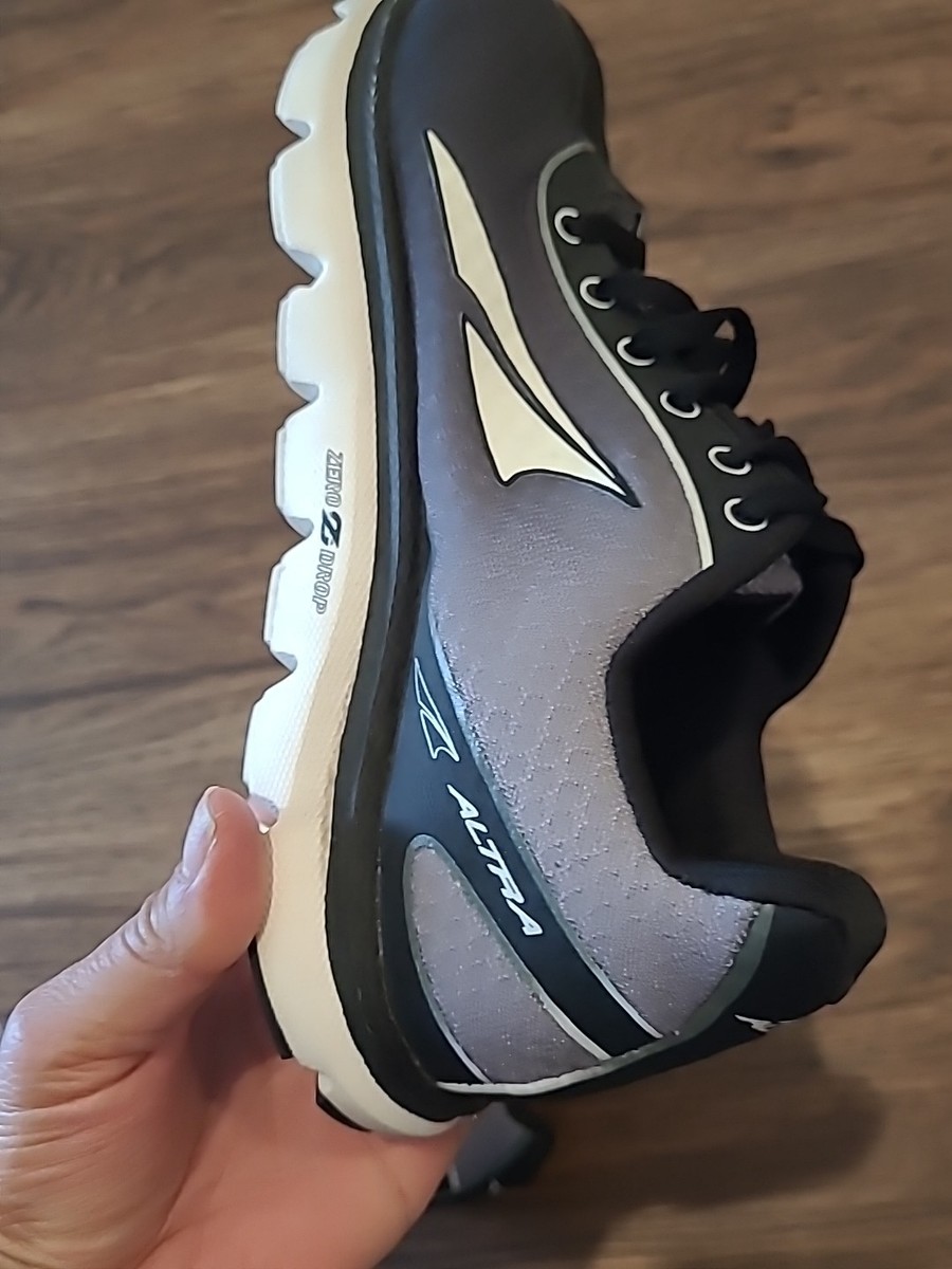 Altra Shoes Mens 11 Black White One 2.5 Running Road Lightweight Zero Drop A1623 Altra One 2.5 Running Shoes Black Athletic Zero Drop Shoes  main image 4